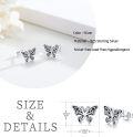 wholesale 925 Sterling Silver Celtic Knot Butterfly Stud Earrings for Women and Girls-0-2