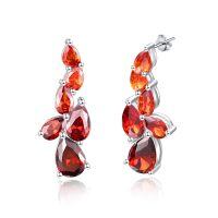 wholesale 925 Sterling Silver Birthstone Teardrop Dangle Earrings for Women-01 Jan