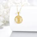 wholesale 14k Gold Saint Michael Protect Us Angel Medal Pendant Necklace-0-3