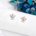wholesale 925 Sterling Silver Hypoallergenic Axolotl Stud Earrings for Women Girls - Cute Animal -0-1