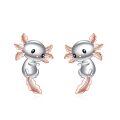 wholesale 925 Sterling Silver Axolotl Stud Earrings - Unique Gift for Her-0-0