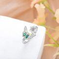 wholesale 925 Sterling Silver Daisy Butterfly Adjustable Ring – Symbol of Purity, Hope & Freedom – Trendy Elegant Jewelry Gift for Women-0-2