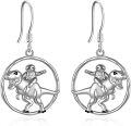 wholesale 925 Sterling Silver Dinosaur and Sloth Design Drop Earrings - Christmas Gift Ideas for Her-0-0