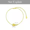wholesale Gold Rose Heart 925 Sterling Silver Cubic Zirconia Bracelet Wholesale for Women 0-10 CTW-0-3