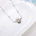 wholesale 925 Sterling Silver Honeybee with Sunflower Charm Ankle Bracelet for Women Gifts-0-3