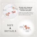 wholesale Rose Gold 925 Sterling Silver Dachshund Stud Earrings - Cute Dog s for Women-0-4