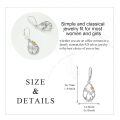 wholesale 925 Sterling Silver Dragonfly Opal Teardrop Drop Earrings Two Tone Gold Flower Leaf-0-1