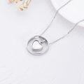 wholesale 925 Sterling Silver Heart Cremation Jewelry Keepsake Pendant Necklace for Ashes Memorial Gifts-0-1