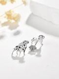 wholesale 925 Sterling Silver Dalmatian Dog Earrings-0-1