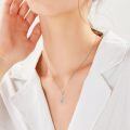 wholesale 925 Sterling Silver Angel Wing Music Note Larimar Pendant Necklace-0-3