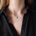 wholesale 925 Sterling Silver Moonstone Doberman Pinscher Pendant Necklace for Women - Memorial s-0-3