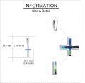 wholesale Sterling Silver Cross Leverback Dangle Drop Earrings for Women Men-0-33