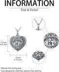 wholesale TOUPOP Heart Urn/photo Locket Necklace For Women Mother Daughter Sisters Son Dad Necklace Memorial Necklace -0-1