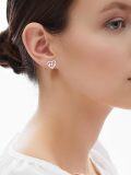 wholesale 925 Sterling Silver Baseball Heart Stud Earrings Sporty Gift for Women-0-5