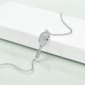 wholesale 925 Sterling Silver Tennis Racket Bracelet for Women Men Sports Lover Gifts-0-1