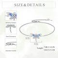 wholesale 925 Sterling Silver Blue Crystal Dragonfly Charm Anklet for Women Beach Foot Chain s-0-3