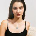 wholesale 925 Sterling Silver Abalone Shell Star of David Pendant Necklace Judaica Jewelry for Women and Men-0-4