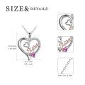 TOUPOP Sterling Silver & Birthstone I Love You Forever Sister Pendant Gift-0-5