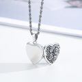wholesale 925 Sterling Silver Heart Locket Necklace With Photo Insertion-0-3