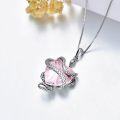 wholesale  Sterling Silver Heart Crystal Snake Necklace Birthstone Jewelry Gift for Women Wife Mom -0-3
