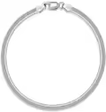 wholesale 925 Sterling Silver Snake Chain Bracelet Wholesale with Lobster Claw Closure - Made in Italy (Size: S/M/L)-0-0