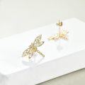 wholesale 14K Gold Dragonfly Stud Earrings - Cute Insect s for Her-0-1