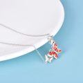 wholesale Sterling Silver Birthstone Butterfly Choker Necklace for Women-0-1