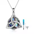 TOUPOP 925 Sterling Silver Celtic Knot Necklace Irish Jewelry Gifts-0-0