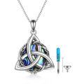 TOUPOP 925 Sterling Silver Celtic Knot Necklace Irish Jewelry Gifts-0-0