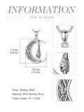 wholesale 925 Sterling Silver Crescent Moon Necklace Wholesale With Bat Pendant-0-3