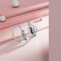 TOUPOP Sterling Silver Leverback Dangle Drop Hoop Earrings For Women-0-2