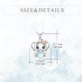 wholesale 925 Sterling Silver Cute Elephant Pendant With Rose Gold Bow And Heart Charm Necklace-0-4