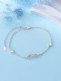 wholesale 925 Sterling Silver Infinity Heart Charm Bracelet-0-3