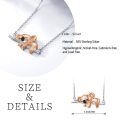 wholesale 925 Sterling Silver Koala Pendant Swing Charm Necklace Gifts for Women Girls-0-5