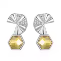 TOUPOP Sterling Silver Cubic Zirconia Stud Earrings For Women Gifts-0-0