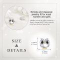 wholesale 925 Sterling Silver Owl Stud Earrings with Black Eyes and Gold Beak-0-1