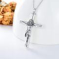 wholesale 925 Sterling Silver Crucifix Urn Necklace for Ashes Women Men Keepsake Jewelry to Honor Loved Ones-0-1