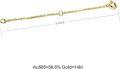 wholesale  Gold 10K 2 3 4 Inch Dainty Durable Chain Extender for Jewelry ( chars)-0-28