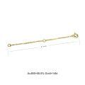 wholesale 925 Sterling Silver Plated 14k Yellow Gold 2 3 4 Necklace Chain Extender Dainty Strong Removable Jewelry Extension for Necklaces & Bracelets-0-28