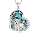 wholesale 925 Sterling Silver French Bulldog Bone Shape Pendant Necklaces Wholesale for Women Dog Lovers -0-0