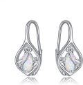 wholesale 925 Sterling Silver Opal Teardrop Leverback Earrings with CZ Accents-0-0