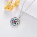 TOUPOP Sterling Silver Crystal Zodiac Necklace Constellation Pendant Gift-0-4