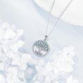 wholesale 925 Sterling Silver Birthstones Tree of Life Necklace for Women Anniversary Birthday Christmas Wedding Jewelry for Wife Sister-0-5