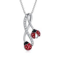 wholesale 925 Sterling Silver Ladybug Infinity Love Pendant Necklaces for Women Gift Ideas-Ladybug-1