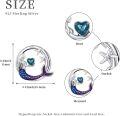 wholesale 925 Sterling Silver Mermaid Stud Earrings for Women Ocean Animal Beach Theme Jewelry Birthday Gifts for Girlfriend-0-5