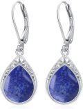 wholesale Sterling Silver Celtic Filigree Teardrop Leverback Earrings for Women Mom Gift-0-25