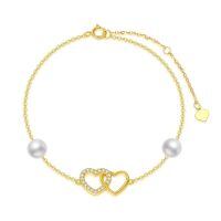 wholesale 10k Yellow Gold Infinity Heart Pendant Necklace-10K Yellow Gold