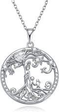 wholesale 925 Sterling Silver & 925 Rhodium Plated Heart-Shaped Pendant with Cubic Zirconia and Chain - Jewelry for Women (Silver)-0-0