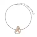 TOUPOP Sterling Silver Crystal Breast Cancer Bracelet Jewelry Gifts For Women-0-0