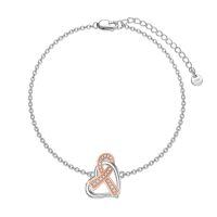 TOUPOP Sterling Silver Crystal Breast Cancer Bracelet Jewelry Gifts For Women-undefined